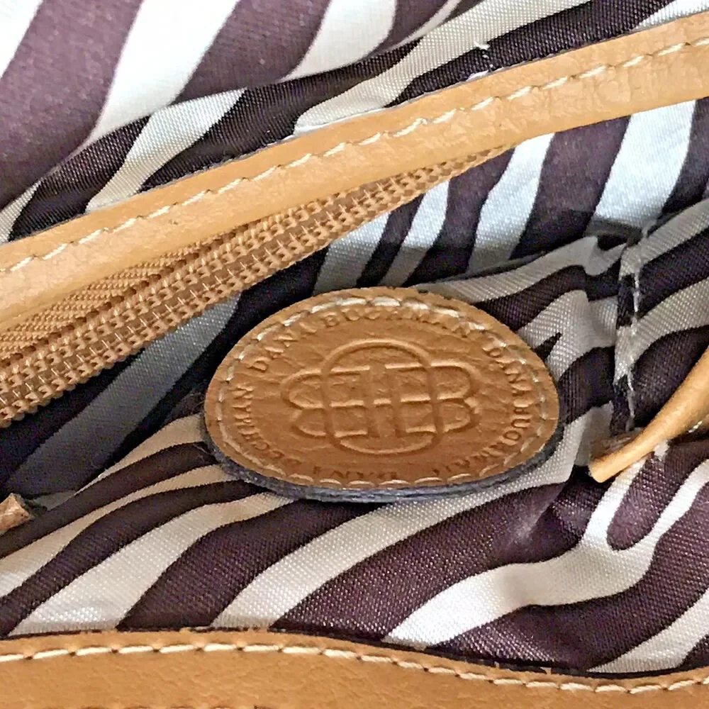 Dana Buchman Callie warm Kahki Classic Shoulder Tote Braided Double Handle Bag